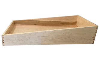 Rollout Dovetailed Drawer with angled sides