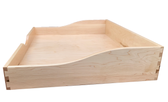 Rollout Dovetailed Drawer with sidescoop